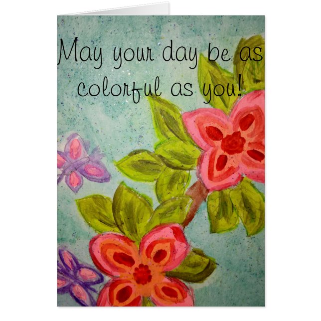 Cartão dia colorido (Frente)