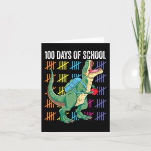 Cartão Dia da Escola para Crianças Crianças T-rex
