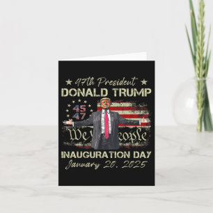 Cartão Dia da Inauguração do 47.º Presidente Donald Trump