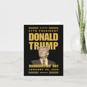 Cartão Dia da Inauguração do Presidente Donald J. Trump 2