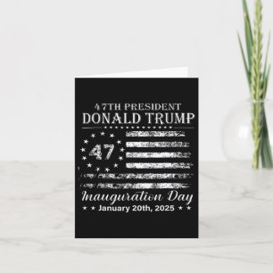 Cartão Dia da Inauguração do Presidente Donald Trump 2025