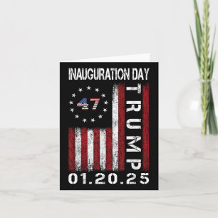 Cartão Dia da Inauguração do Presidente Donald Trump 2025
