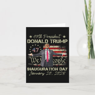 Cartão Dia da Inauguração do Presidente Donald Trump 2025