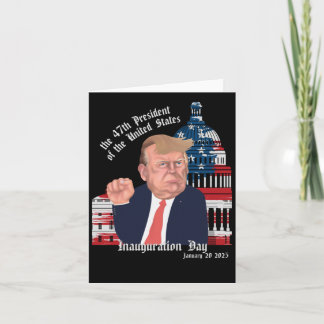 Cartão Dia da Inauguração do Presidente Trump