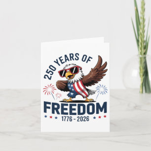 Cartão Dia da Independência 2026 - 250 Anos Usa Prêmio _1