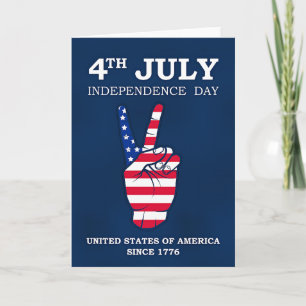 Cartão Dia da Independência, 4 de Julho,