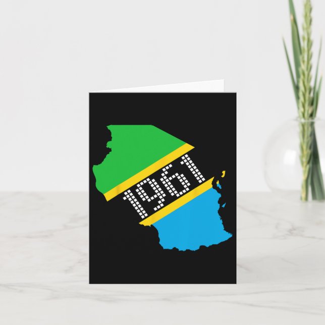 Cartão Dia da Independência da Tanzânia (Frente)