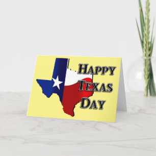 Cartão Dia da Independência do Texas