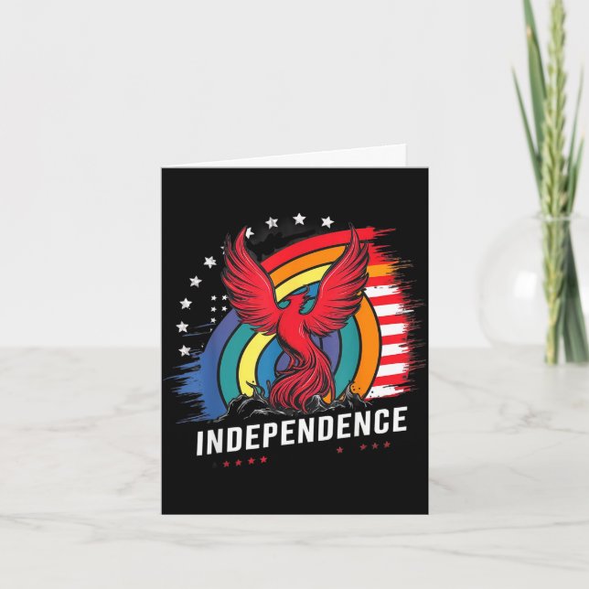 Cartão Dia da independência dos EUA (Frente)