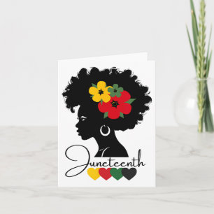 Cartão Dia da Liberdade da Mulher Afro-Americana Juneteen