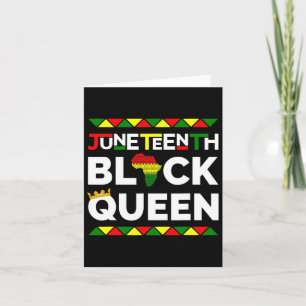 Cartão Dia da Liberdade da Rainha Negra 19 de junho de 18