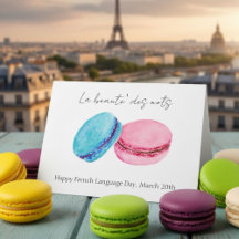 Dia da Língua Francesa 20 de Março Macarons