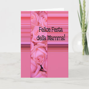 Cartão Dia da Mãe Feliz italiana!