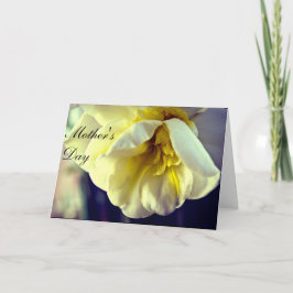 Cartão Dia da Mãe Narciso Daffodil