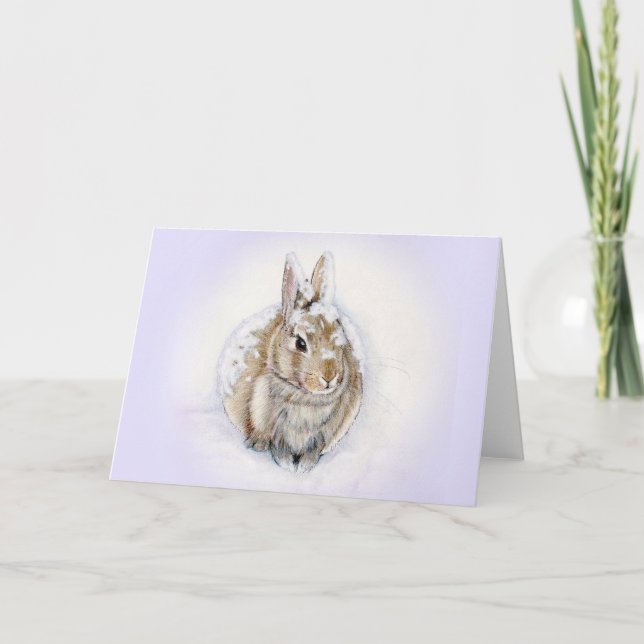 CARTÃO DIA DA NEVE DO COELHO (Frente)