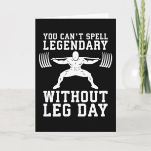 Cartão Dia da Perna - Legendário - Quadrado - Inspiração 