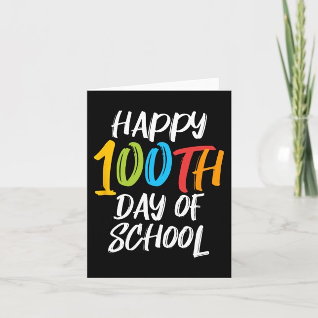 Cartão Dia Da Professora Meninas Meninas Feliz 100 Da (Frente)