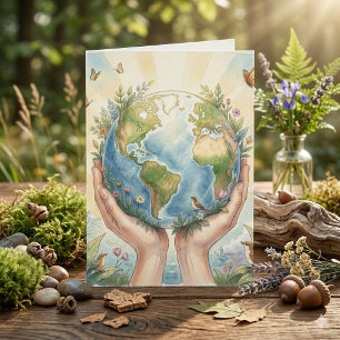 Cartão Dia da Terra 22 de Abril Formas de Honrar