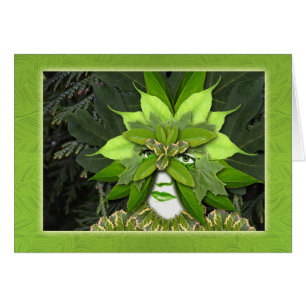 Cartão Dia da Terra, Mãe Natureza, Deusa Gaia, Mulher Fol