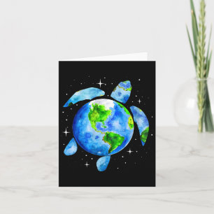 Cartão Dia da Terra Restaurar Salvar o Planeta Terra Tart