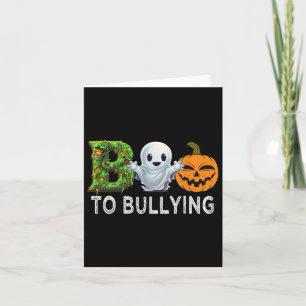 Cartão Dia da Unidade Laranja Anti Bullying Boo Ao Bullyi