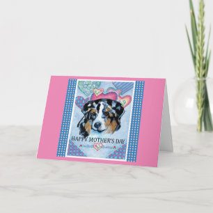 CARTÃO DIA DAS MÃES AUSTRALIAN SHEPHERD
