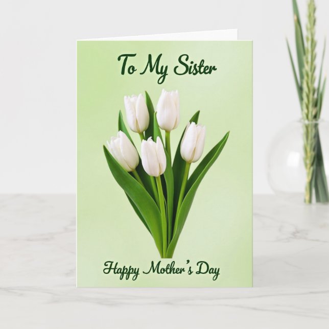 Cartão Dia das Mães Card Suave Irmã (Frente)
