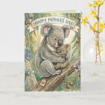 Dia das Mães Coala com o filhote