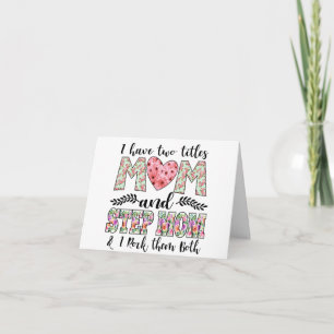 Cartão Dia das Mães da Madrasta Personalizado