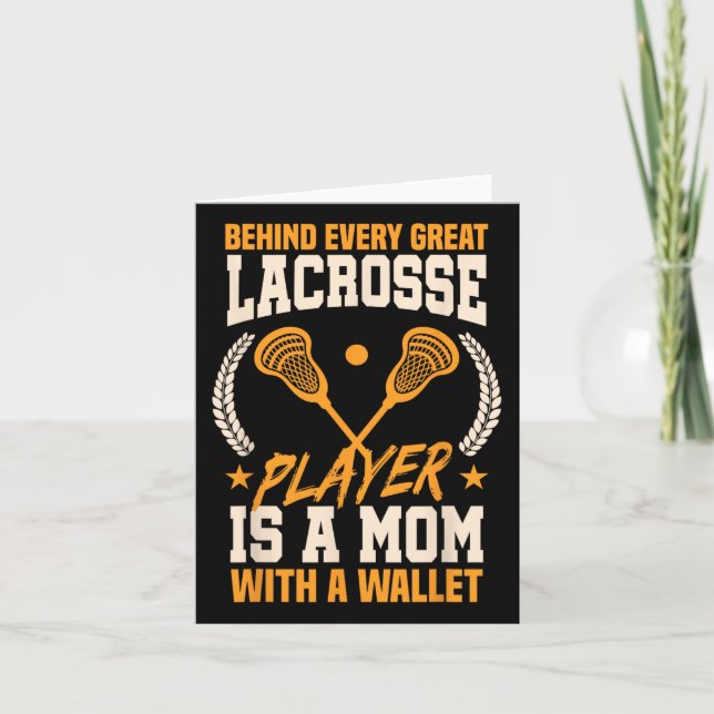 Cartão Dia das Mães de Mãe Engraçada de Lacrosse  (Frente)