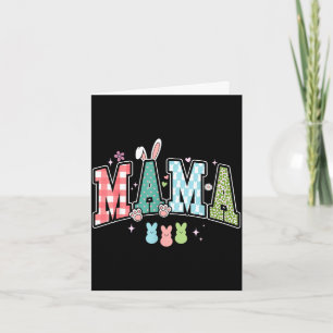 Cartão Dia das mães de Páscoa coelho engraçado da mamãe d