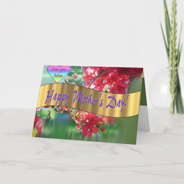 Cartão Dia das mães feliz (Frente)