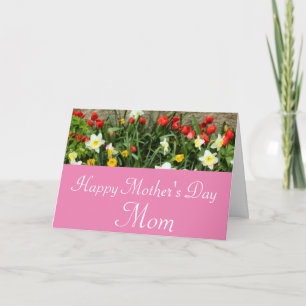 CARTÃO DIA DAS MÃES FELIZ MÃE PERSONALIZADO JARDIM DE PRI