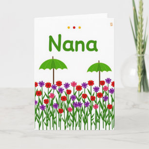 Cartão Dia das Mães Florais Sweet Nanas