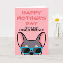 Dia das Mães Francês Lilás Bege Bulldogue Francês
