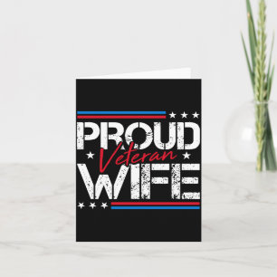 Cartão Dia das mães legal marido veterano orgulhosa espos