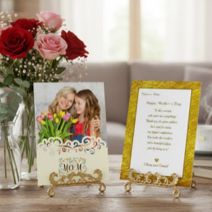 Cartão Dia das Mães Personalizado I Foto & Mensagem Pesso