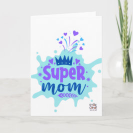 Cartão Dia das Mães - Super Mamãe