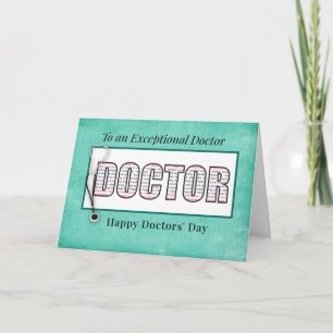 Cartão Dia das Médicas Tipografia Dedicada