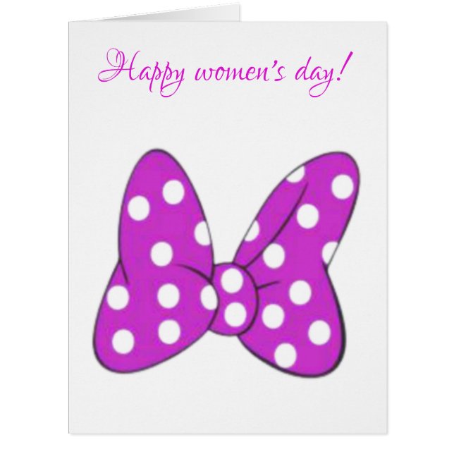 Cartão Dia das mulheres (Frente)
