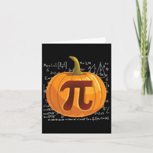 Cartão Dia de Ação de Graças de Pumpkin Pie Math Diversão