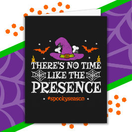 Cartão Dia de as Bruxas engraçado de Chapéu de Bruxa de E