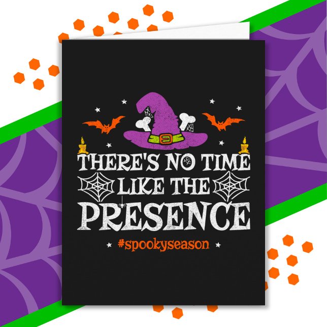 Cartão Dia de as Bruxas engraçado de Chapéu de Bruxa de E (Criador carregado)