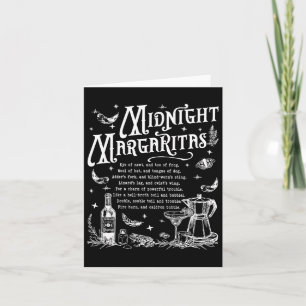 Cartão Dia de as Bruxas engraçado Magia da Margaritas da