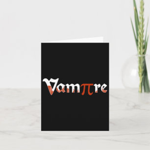 Cartão Dia de as Bruxas engraçado Vampiro Piada Pi Day Fi