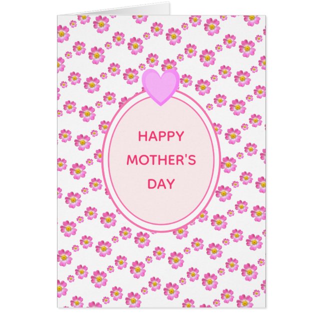Cartão Dia de as mães (Frente)