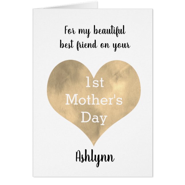 Cartão Dia de as mães 1rua do Melhor Amigo (Frente)