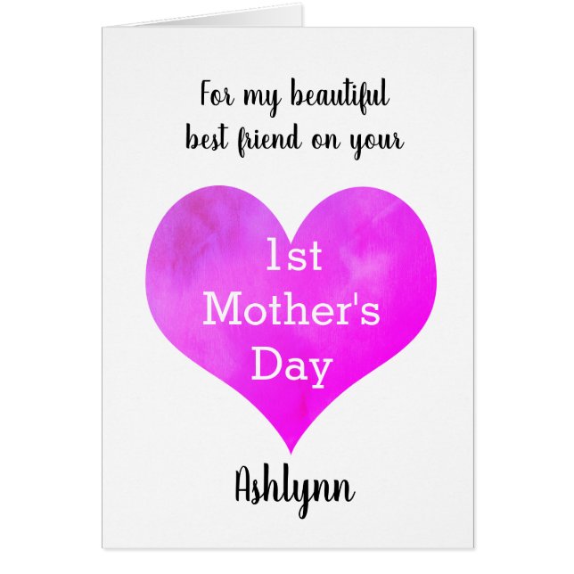 Cartão Dia de as mães 1rua do Melhor Amigo (Frente)