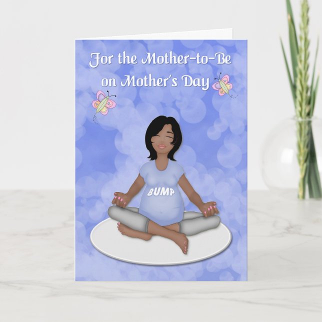 Cartão Dia de as mães da Mãe a Ser (Frente)