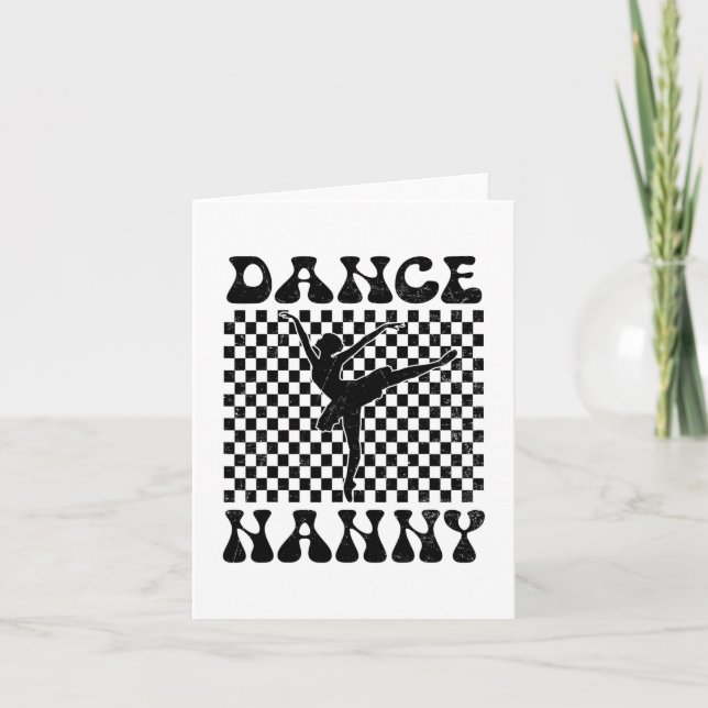 Cartão Dia de as mães Dance Nanny Dance Lover (Frente)